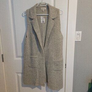 Women's Monteau Long Sleeveless Cardigan Size Large
